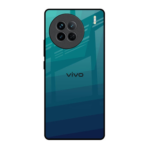 Green Triangle Pattern Vivo X90 5G Glass Back Cover Online