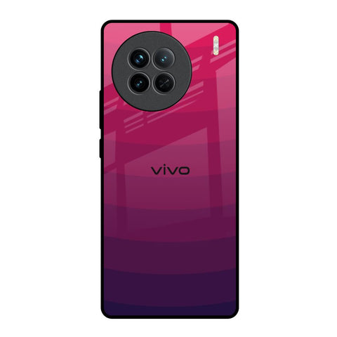 Wavy Pink Pattern Vivo X90 5G Glass Back Cover Online