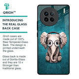 Adorable Baby Elephant Glass Case For Vivo X90 5G