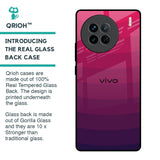 Wavy Pink Pattern Glass Case for Vivo X90 5G