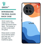 Wavy Color Pattern Glass Case for Vivo X90 5G