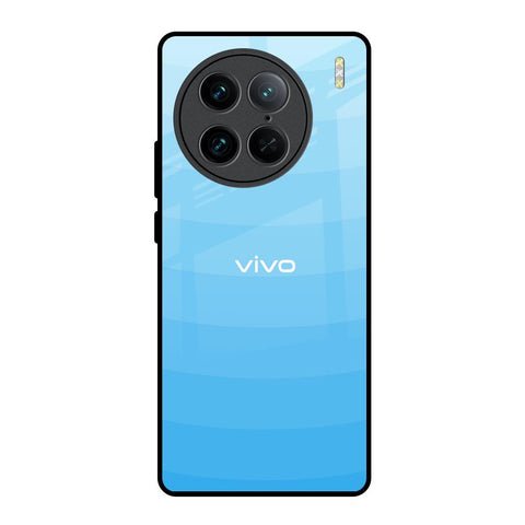 Wavy Blue Pattern Vivo X90 Pro 5G Glass Back Cover Online