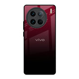 Wine Red Vivo X90 Pro 5G Glass Back Cover Online