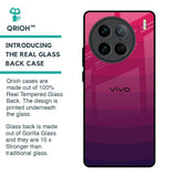 Wavy Pink Pattern Glass Case for Vivo X90 Pro 5G