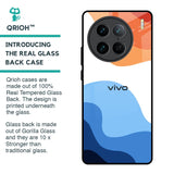 Wavy Color Pattern Glass Case for Vivo X90 Pro 5G