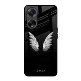 White Angel Wings Oppo F23 5G Glass Back Cover Online