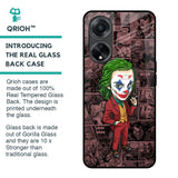 Joker Cartoon Glass Case for Oppo F23 5G