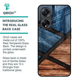 Wooden Tiles Glass Case for Oppo F23 5G