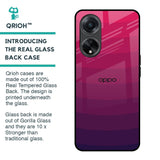 Wavy Pink Pattern Glass Case for Oppo F23 5G