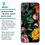 Flowers & Butterfly Glass Case for Oppo F23 5G
