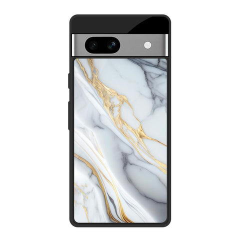 White Grey Marble Google Pixel 7A Glass Back Cover Online