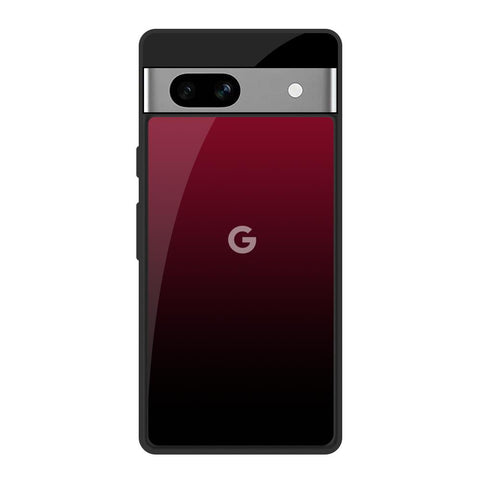 Wine Red Google Pixel 7A Glass Back Cover Online