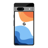 Wavy Color Pattern Google Pixel 7A Glass Back Cover Online