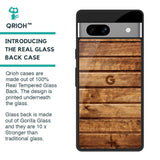 Wooden Planks Glass Case for Google Pixel 7A