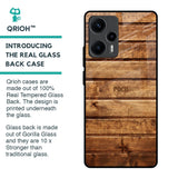 Wooden Planks Glass Case for Poco F5 5G