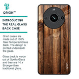 Timber Printed Glass Case for Realme 11 Pro 5G