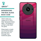 Wavy Pink Pattern Glass Case for Realme 11 Pro 5G