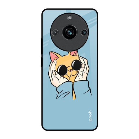 Adorable Cute Kitty Realme 11 Pro Plus 5G Glass Back Cover Online