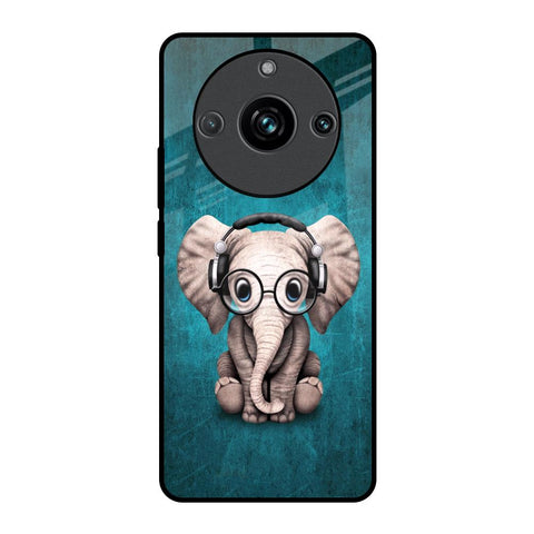 Adorable Baby Elephant Realme 11 Pro Plus 5G Glass Back Cover Online