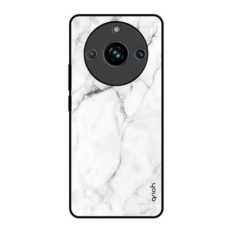 Modern White Marble Realme 11 Pro Plus 5G Glass Back Cover Online