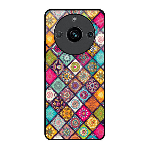 Multicolor Mandala Realme 11 Pro Plus 5G Glass Back Cover Online