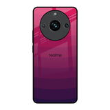 Wavy Pink Pattern Realme 11 Pro Plus 5G Glass Back Cover Online