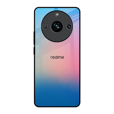 Blue & Pink Ombre Realme 11 Pro Plus 5G Glass Back Cover Online