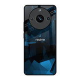 Polygonal Blue Box Realme 11 Pro Plus 5G Glass Back Cover Online