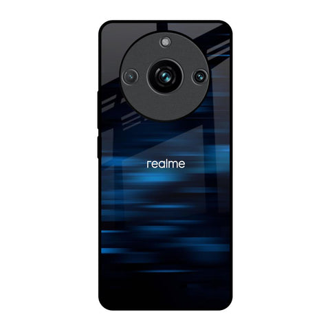 Blue Rough Abstract Realme 11 Pro Plus 5G Glass Back Cover Online