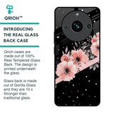 Floral Black Band Glass Case For Realme 11 Pro Plus 5G