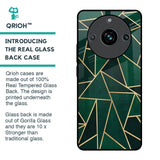 Abstract Green Glass Case For Realme 11 Pro Plus 5G