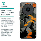 Camouflage Orange Glass Case For Realme 11 Pro Plus 5G