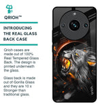 Aggressive Lion Glass Case for Realme 11 Pro Plus 5G