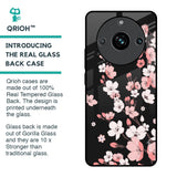 Black Cherry Blossom Glass Case for Realme 11 Pro Plus 5G