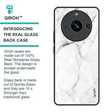 Modern White Marble Glass Case for Realme 11 Pro Plus 5G