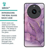 Purple Gold Marble Glass Case for Realme 11 Pro Plus 5G