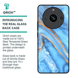 Vibrant Blue Marble Glass Case for Realme 11 Pro Plus 5G