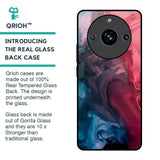 Blue & Red Smoke Glass Case for Realme 11 Pro Plus 5G