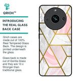 Geometrical Marble Glass Case for Realme 11 Pro Plus 5G