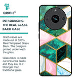 Seamless Green Marble Glass Case for Realme 11 Pro Plus 5G