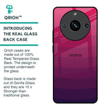 Wavy Pink Pattern Glass Case for Realme 11 Pro Plus 5G