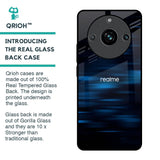 Blue Rough Abstract Glass Case for Realme 11 Pro Plus 5G