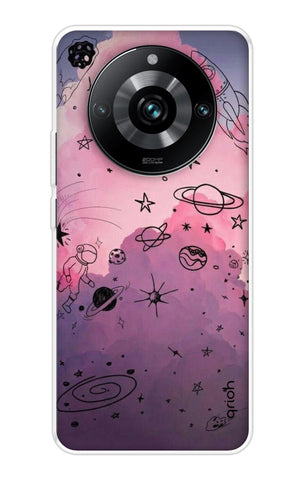 Space Doodles Art Realme 11 Pro Plus 5G Back Cover