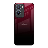 Wine Red Vivo T2x 5G Glass Back Cover Online