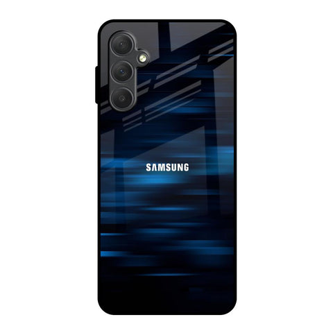 Blue Rough Abstract Samsung Galaxy F54 5G Glass Back Cover Online
