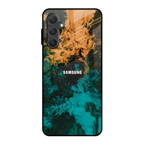 Watercolor Wave Samsung Galaxy F54 5G Glass Back Cover Online