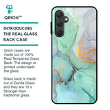 Green Marble Glass Case for Samsung Galaxy F54 5G