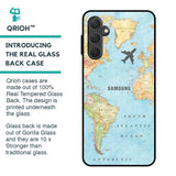 Fly Around The World Glass Case for Samsung Galaxy F54 5G