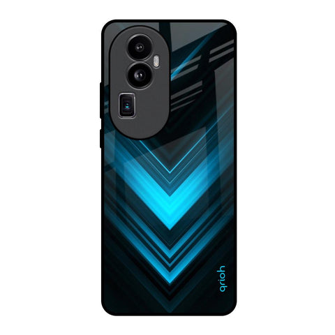 Vertical Blue Arrow Oppo Reno10 Pro Plus 5G Glass Back Cover Online