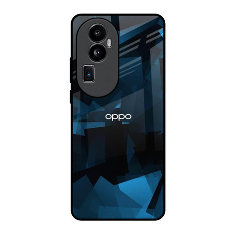 Polygonal Blue Box Oppo Reno10 Pro Plus 5G Glass Back Cover Online